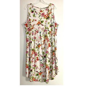 Soft Floral Dress ~ sleeveless ~ botanical